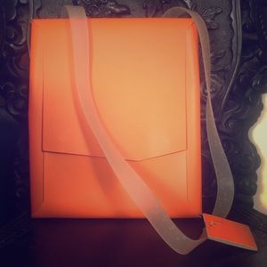 NWT San Lorenzo Orange Laptop Shoulder Messenger